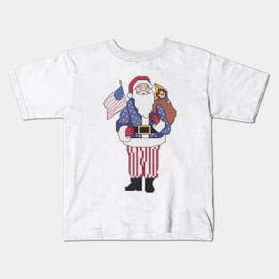 All American Santa Claus Kids T-Shirt